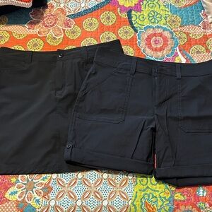 Eddie Bauer Black Skort and Shorts Set size 6